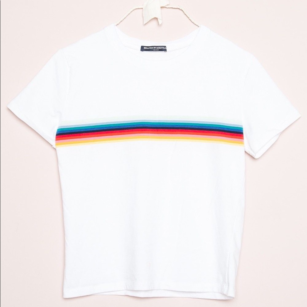Brandy White rainbow top